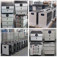 AINEGY 32kWh 12kW Unit Penyimpanan Energi Rumah Tangga All-in-One 51.2V100Ah Unit Terintegrasi Fotovoltaik Bertumpuk Baterai Lithium Lifepo4