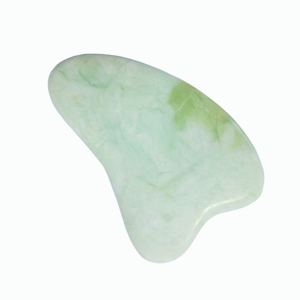 Outils de massage du visage Xiuyan en pierre verte serpentine, jade néphrite, jade vert guasha - Product Image 4