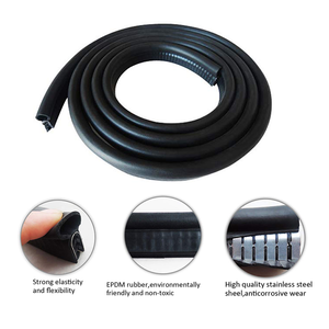 U loại xe cửa cạnh bảo vệ Dải EPDM chống va chạm bảo vệ cửa sổ khóa thân cây mui xe cao su cạnh cắt con dấu đùn cắt - Product Image 6