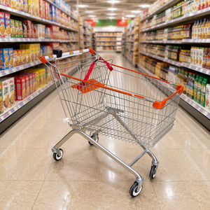 Carrito de Compras DIKA TROLLEY 2026, de Plástico con Recubrimiento de Zinc, Precio Económico, Venta al Por Mayor Directo de Fábrica, para Supermercados - Product Image 1