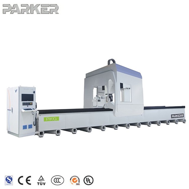 PARKER 5-Axis Automatic Drilling-Milling Machine for Aluminum PVC Stainless Steel & UPVC Curtain Walls Making