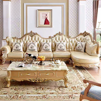 Ensemble de canapés sectionnels de luxe moderne en cuir véritable avec dossier coussiné, accoudoirs incurvés, structure en bois massif, en forme de L, 3+1+Chaise, mobilier