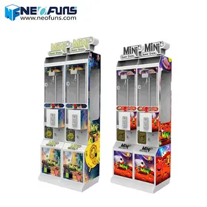 Neofuns Münz betriebene Spiele Super Mini Claw Machine mit Bill Acceptor Card Reader