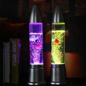 Fabriek Directe Verkoop 50Cm Rustige Led Rgb Automatische Kleurveranderende Waterkolom Lamp Moderne Huisdecoratie Kogel Bubble Batterij - Product Image 2