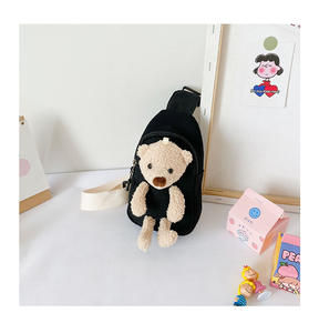 Tas bahu selempang anak perempuan, tas selempang dada beruang mewah kecil untuk anak perempuan - Product Image 5