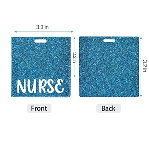 ที่กําหนดเองอะคริลิคป้ายทางการแพทย์BuddyกับGlitter DIYป้ายผู้ถือRN Registeredพยาบาลอุปกรณ์เสริมสํานักงานตกแต่งทุกวัน - Product Image 2