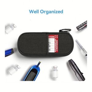Portable Insulated Insulin Cooler Bag Lightweight Polyester Travel Case Set for Diabetes Management - Product Image 3