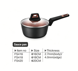 Ensemble de casseroles et poêles de cuisine de luxe de haute qualité, en aluminium épais, avec revêtement antiadhésif <span class=keywords><strong>Tefal</strong></span>, pour cuisson à induction - Product Image 4