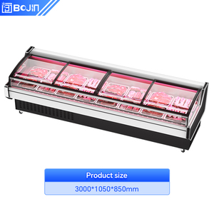 Vitrine <span class=keywords><strong>Réfrigérée</strong></span> Commerciale pour Viande Fraîche (Bœuf, Mouton, Porc) – <span class=keywords><strong>Armoire</strong></span> de Conservation <span class=keywords><strong>Réfrigérée</strong></span> Premium <span class=keywords><strong>4</strong></span> <span class=keywords><strong>Portes</strong></span> <span class=keywords><strong>4</strong></span> Étagères - Product Image 2