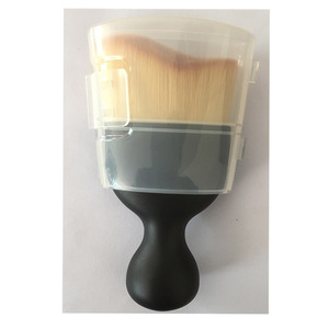 Brocha de Maquillaje en Forma de Herradura, Brocha de Base de Lana Suave con Diseño de Onda, Brocha con Salida de Aire, Soporte para Brocha, <span class=keywords><strong>Mango</strong></span> de Plástico con Logotipo Personalizado - Product Image 2