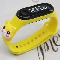 Montre bracelet LED étanche en plastique pour enfants 2026, montre numérique de sport à affichage de dessin animé pour enfants, cadeau
