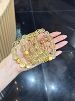 Bracelet en cristal naturel de rhylite dorée claire Sinyore