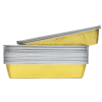 Plateau de cuisson carré jetable rectangulaire et en forme de coeur en aluminium Casseroles Plaque en plastique PP avec un design élégant en forme de coeur