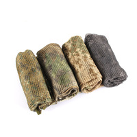 Écharpe tactique camouflage à grandes mailles, style arabe, pour le terrain et la jungle, protection solaire tactique