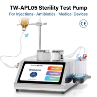 Pompe de prélèvement de bactéries TOONE APL05 pour test de stérilité, en acier inoxydable 304, avec pince linéaire, IP55, pour salle blanche et laboratoire de microbiologie