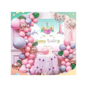 Premium <strong>Unicorn</strong> <strong>Party</strong> Balloon Set Eco-Friendly Unisex Decorations for Birthday Baby Shower Halloween &amp; Diwali - Product Image 1