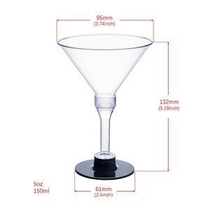 ถ้วยไอศกรีมพุดดิ้งปาร์ตี้ ถ้วยพลาสติกแบบใช้แล้วทิ้<span class=keywords><strong>ง</strong></span><span class=keywords><strong>ส</strong></span>ำหรับแชมเปญ มาร์ตินี่ ค็อกเทล รูปทรงกรวยผนังเดียว ทำจาก PS - Product Image 6