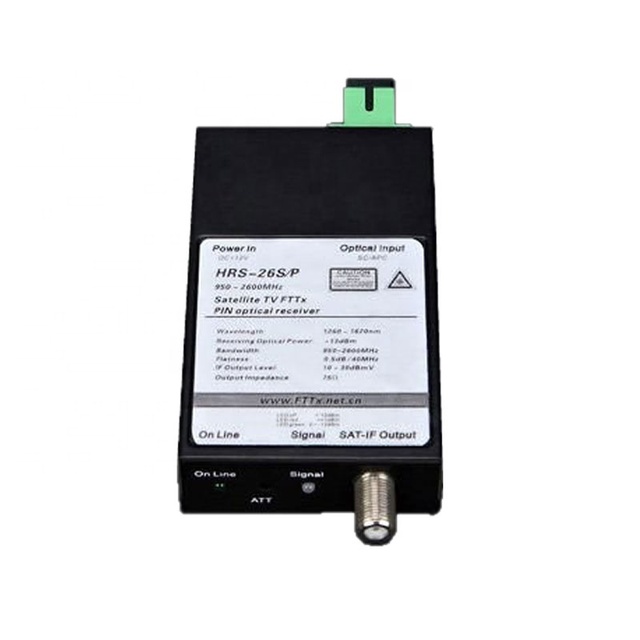 45~860MHz & 950~2600MHz Analog SMATV Optical Satellite Receiver (HRS-26A)