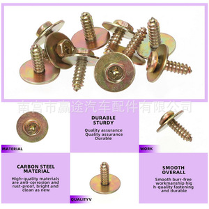 Kit de vis métalliques pour voiture Winning Journey, 160 pièces, tête ronde Phillips, pour réparation et remplacement, kit de fixation automobile - Product Image 4
