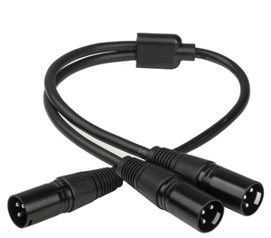 XPB XLR kabel Data Pria Wanita, harnes kabel Audio 1 ke 2 konduktor untuk mikrofon dan gitar - Product Image 1