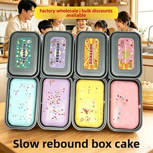 Jouet Squishy Solide en PU Ultra-Doux à Rebond Lent, en Forme de Gâteau et de Pain Réaliste - Unisexe - Product Image 2