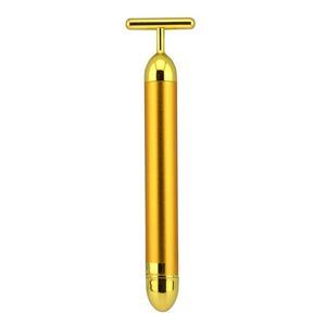 Barra de Belleza Energética en Forma de T de Oro de 24K, Escultor Facial en V, Masajeador 3D Vibrante, Herramienta para Eliminar Arrugas y Lifting Facial - Product Image 3
