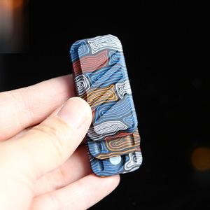 Jouet pour adulte en fibre de verre et plastique à trois couches, avec fonction de poussée directe de carte, carte de poussée de jetons PPB, EDC, Fidget Spinners, jouet de décompression - Product Image 3