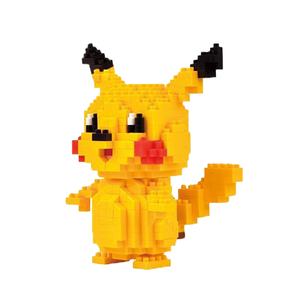 Nouvelle figurine <span class=keywords><strong>Pikachu</strong></span> et blocs de <span class=keywords><strong>construction</strong></span> en plastique, mini jouets d'anime pour enfants de 5 à 7 ans - Product Image 1