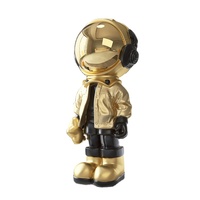 Lüks yaşam boyutu reçine büyük Modern heykel Aastronaut fiberglas uzay astronot heykeli iç dekorasyon için