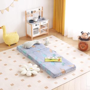 Giving Tree <b>Kids</b> Folding <b>Sofa</b> High Density Sponge Tatami Chair For Home Office Outdoor Use With Handle - Product Image 3