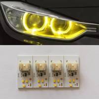 Plaques LED DRL jaunes pour feux de jour BMW Série 5 G30 G38 F20 F22 F30 G01 G02, yeux d'ange pour phares 63117214934