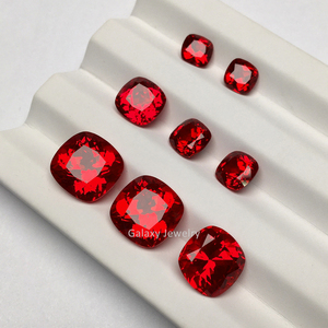 Đá <span class=keywords><strong>ruby</strong></span> tổng hợp màu đỏ máu chim bồ câu bán buôn, 0.5ct 1ct <span class=keywords><strong>1</strong></span>.5ct, cắt kiểu cushion, dùng làm đồ trang sức - Product Image 1