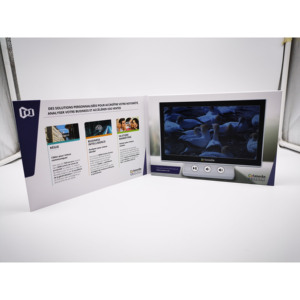 Tùy chỉnh thủ công truyền nhiệt in 7 inch kỹ thuật số LCD video Brochure giấy quảng cáo thẻ bưu phẩm thẻ quà tặng phong cách yng - Product Image 5