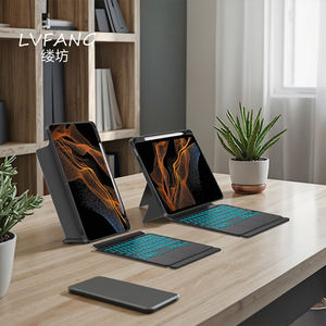 Funda de teclado inalámbrico ultrafina de estilo dividido para <span class=keywords><strong>Samsung</strong></span> Galaxy <span class=keywords><strong>Tab</strong></span> <span class=keywords><strong>S7</strong></span> S8 de 11 pulgadas con cubierta de teclado inalámbrico Touchpad - Product Image 1