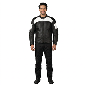 Nouvelle veste de moto en toile de qualité professionnelle pour hommes avec col montant, coupe-vent, respirante, vêtements décontractés de motocross - Product Image 1