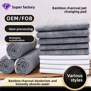 Tapis absorbants pour animaux de compagnie, couches pour chiens, tapis anti-urine, couches épaissies pour incontinence, non-tissés, fibres de pâte de bois SAP, désodorisants pour animaux - Product Image 2
