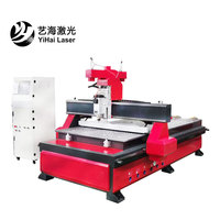 Routeur CNC à 6 têtes/Machine rotative CNC 1325 à bois multi-têtes 4 axes/gravure CNC rotative avec CNC Syntec