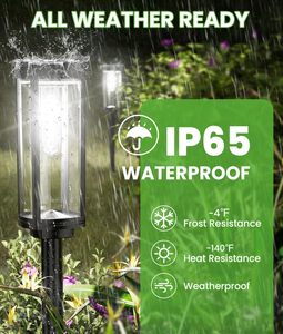 Luces Solares de Jardín para Exteriores, Iluminación Brillante para Caminos, Encendido/Apagado Automático, Impermeables IP65, para Iluminación de Césped WADE-JS016, Jardín Solar Moderno - Product Image 6