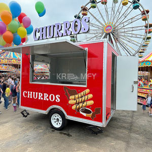 2025 Gasoline Travel Truckice <b>Cart</b> Mobile <b>Kitchen</b> New Food-truck With Vintage Food Trailer - Product Image 5
