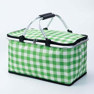 Cesta de Picnic Multifuncional de Gran Capacidad para Exteriores con Almacenamiento Plegable Portátil y Bolsa de Hielo para Llevar Frutas o Almuerzos - Product Image 1