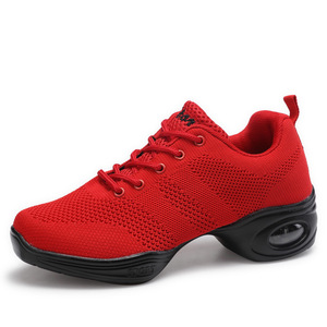 Nuovo modello fondo morbido traspirante maglia nera maglia adulto moderna danza sneaker sport <span class=keywords><strong>donna</strong></span> <span class=keywords><strong>linea</strong></span> quadrata scarpe da ballo <span class=keywords><strong>donna</strong></span> - Product Image 3