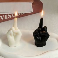 Nueva Vela Aromática Creativa con Forma de Dedo, Adorno Único de Cera de Soja con Aroma para Decoración del Hogar, Divertido Regalo Navideño
