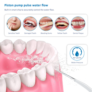 2025 USB <span class=keywords><strong>Waterpulse</strong></span> H2O Flosser Recargable Portátil Flosser de agua <span class=keywords><strong>Irrigador</strong></span> dental inalámbrico Limpieza de blanqueamiento dental oral - Product Image 5