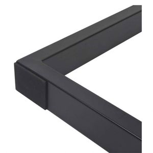 WEKIS Juego de 2 Patas Cuadradas Negras de Hierro Industrial para Mesa de Comedor, Escritorio de Oficina, Uso en Exteriores y Hoteles - Product Image 5