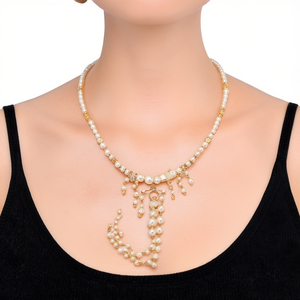 Collar de Moda con Cuentas, Acero Inoxidable 316L, Baño de Oro PVD, Diseño de Perlas Resistentes y Sostenibles - Product Image 2