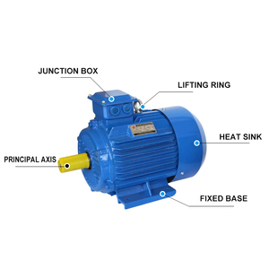 Motor Asíncrono Trifásico de Inducción CA de Alta Potencia 45KW 60HP Serie YE2-280S para Bombas de Agua, Maquinaria y OEM - Product Image 1