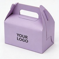 Boîte alimentaire en papier personnalisée avec fenêtre, boîte à croissants, boîte à pain, boîte d'emballage pour poulet frit