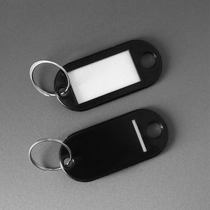 Porte-clés colorés imprimés UV avec nom, porte-clés en plastique avec anneau fendu, étiquette vierge pour bagages, carte d'identification nominative pour marquage manuel - Product Image 2