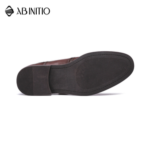 Custom Made Luxury Official Business Brown Leather Shoes for <strong>Men</strong> - Product Image 5