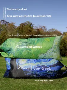 屋外用インフレータブルドロップシッピングエアソファ、怠惰なインターネットセレブ向けポータブルキャンプ、音楽フェスティバル用ストックベッド、ポリエステル製、浙江省 - Product Image 4